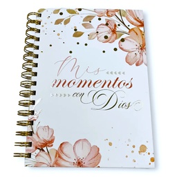 [ABBA-1097] Libreta Devocional Con Espiral  Primavera Salmo 28:7