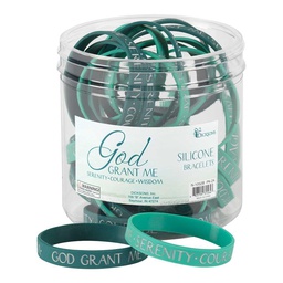 [DICK-9536] Brazalete  De Silicona Oración De Serenidad
