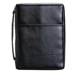[DICK-9549] Porta Biblia Talla L Color  Negro Imitación Piel