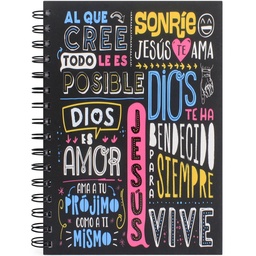 [RENA-1009] Cuaderno Tapa Dura Diseño "Sonríe"