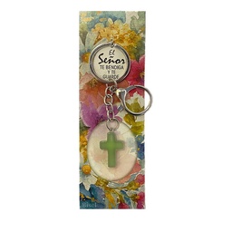 [BEST-1003V] Llavero Cruz Verde