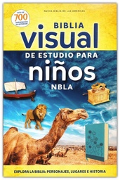 [LV-7287] Biblia NBLA, Visual De Estudio Para Niños, Tapa Dura: Explora La Biblia: Personajes, Lugares E Historia Turqueza