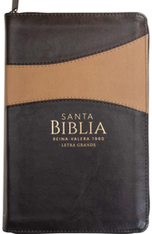 [ABBA-1189] Biblia Reina Valera 1960 Tamaño Manual Letra 12 Puntos Imitación Piel Café Con Gena Con Zipper