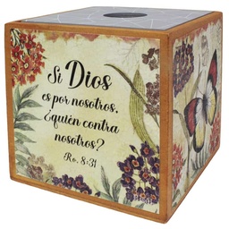 [GANZ-1011E] Porta Lápiz De Madera Romanos 8:31 Si Dios Es Por Nosotros.