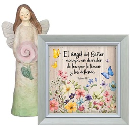 [COMBO-1118] Combo Ángel + Cuadro Para Escritorio