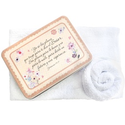 [MET-BS23021A] Caja De Metal Incluye 2 Toallas