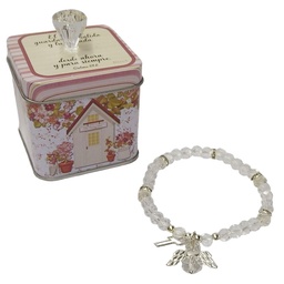 [COMBO-1120B] Combo Pulsera + Cajita De Metal Texto Salmo 121:8