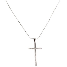 [COMBO-1122] Combo Cadena + Dije De Cruz De Plata