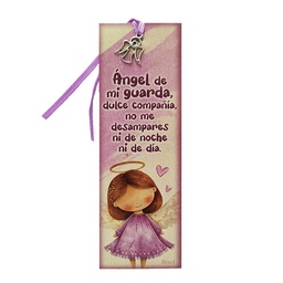 [SEP-106] Separador De Libros Con Dije Ángel De Mi Guarda