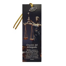 [SEP-117] Separador De Libros Con Dije Oración Del Abogado