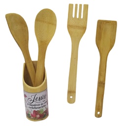 [WOOD-BS069Q] Set De Paletas Diseño: Navidad Texto: Jesús Es El Motivo De Esta Celebración