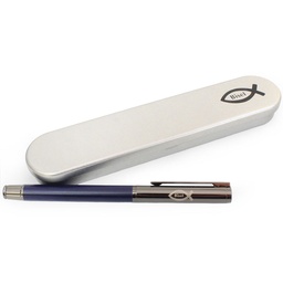 [LETIAN-1000A] Boligrafo Azul Giratorio (Incluye Caja)