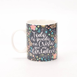 [ABBA-1243] Taza Todo Lo Puedo En Cristo Que Me Fortalece