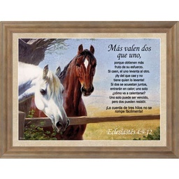 [DELTA-1002Q] Cuadro Crema  Eclesiastés 4:9-12