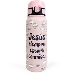 [PLASTIC-1006] Termo 500ml 3D Jesús Siempre Estará Conmigo
