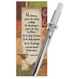 [DESK-BS2405A] Boligrafo Con Soporte Para Celular, Isaías 41:10 Incluye (Separador + Boligrafo Con Pergamino)