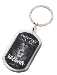 [ABBA-1252] Llavero Acrílico Esfuérzate Y Sé Valiente