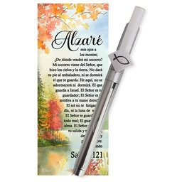 [DESK-BS2402A] Boligrafo Con Soporte Para Celular, Salmo 121 Incluye (Separador + Bolígrafo Con Pergamino)