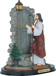 [GEO-1033] Escultura Jesús Tocando La Puerta 30 cm