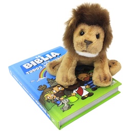 [COMBO-1134] Combo Biblia Para Niños + León De Peluche