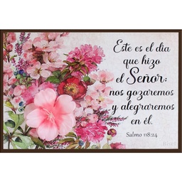 [DECOR-1178I] Plaqueta Para Escritorio Salmo 118:24