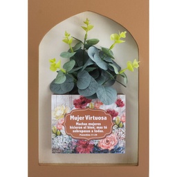 [DECOR-1284] Encajuelado De Madera Texto Proverbios 31:29