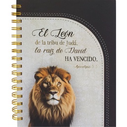 [ABBA-1341] Libreta Devocional Con Espiral El León