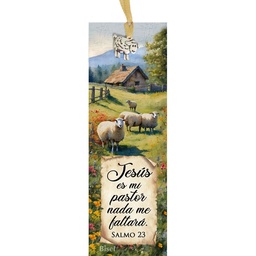 [SEP-120] Separador De Libros Con Dije Salmo 23 ( Nuevo )