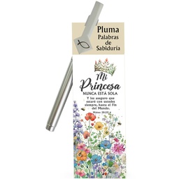 [DESK-BS2500A] Boligrafo Con Soporte Para Celular, Mateo 28:20 Incluye (Separador + Boligrafo Con Pergamino)