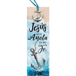 [SEP-130] Separador Con Dije Texto: Jesús Es El Ancla De Mi Fe