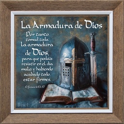 [CART-BS23001Q] Cuadro Para Escritorio Texto: Efesios 6:13-17