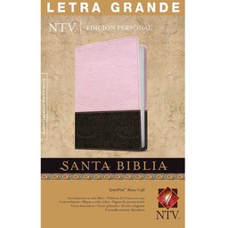 [LTYN-6415] Biblia NTV Edición Personal, Letra Grande, Duo Tono Imitación Piel Color Rosado/Café