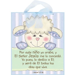 [DECOR-1024C] Plaqueta Para Niño, Por Este Niño Yo Oraba 1 Samuel 1:27