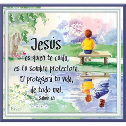 [DECOR-1143] Plaqueta Niño, Texto Salmo 121